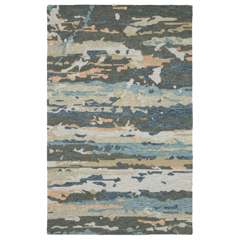 Runner Contemporary Rug Made of Wool, Grey color