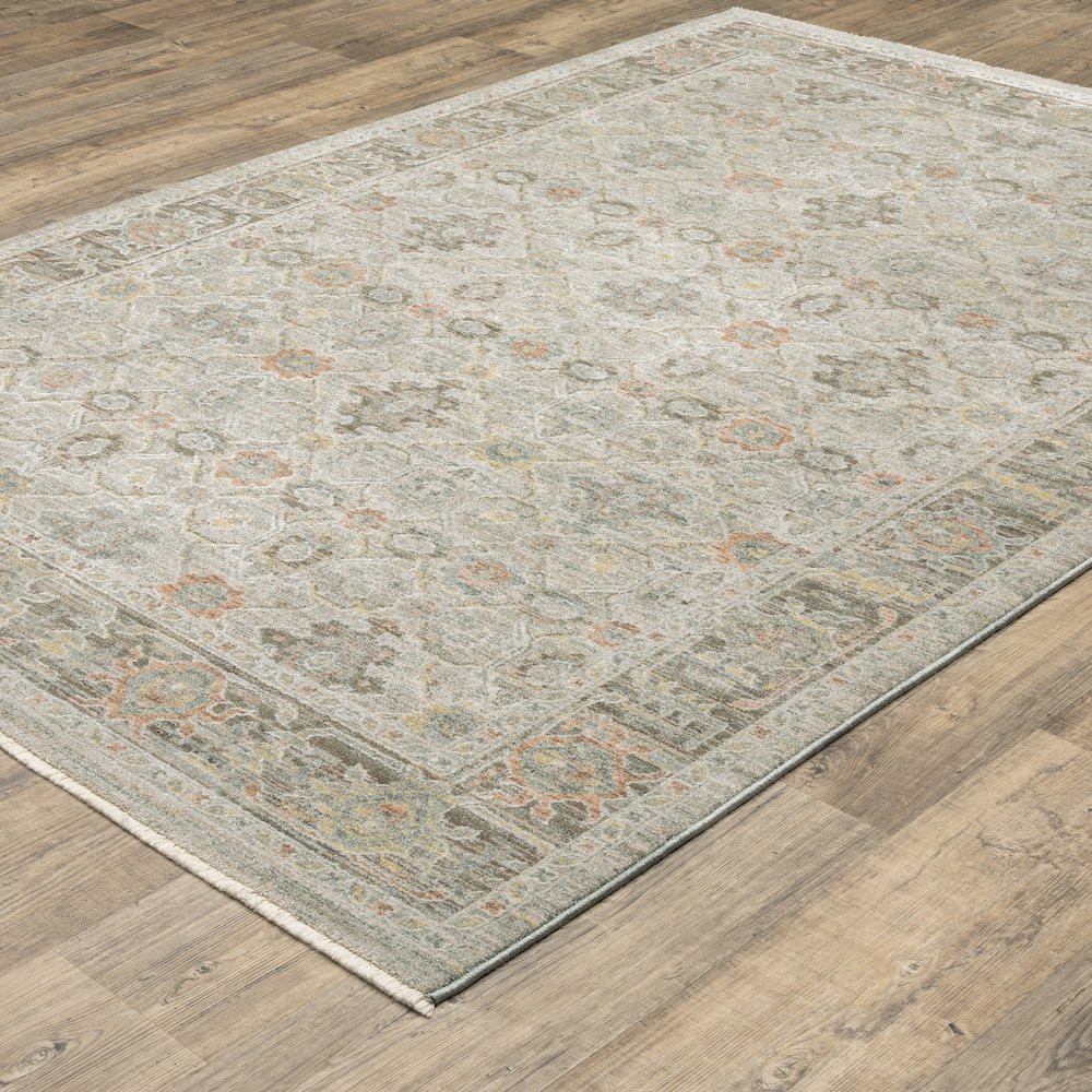 Keaton KEA10 Beige/ Multi Indoor Area Rug - 7'10" x 10'10"