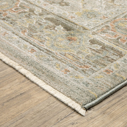 Keaton KEA10 Beige/ Multi Indoor Area Rug - 7'10" x 10'10"