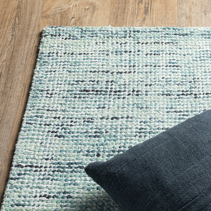 Lucent 45901 Teal Blue Indoor Area Rug - 2'6" x 8'