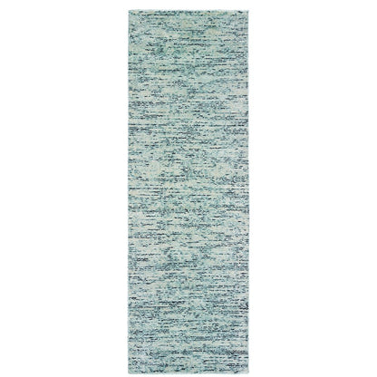 Lucent 45901 Teal Blue Indoor Area Rug - 2'6" x 8'