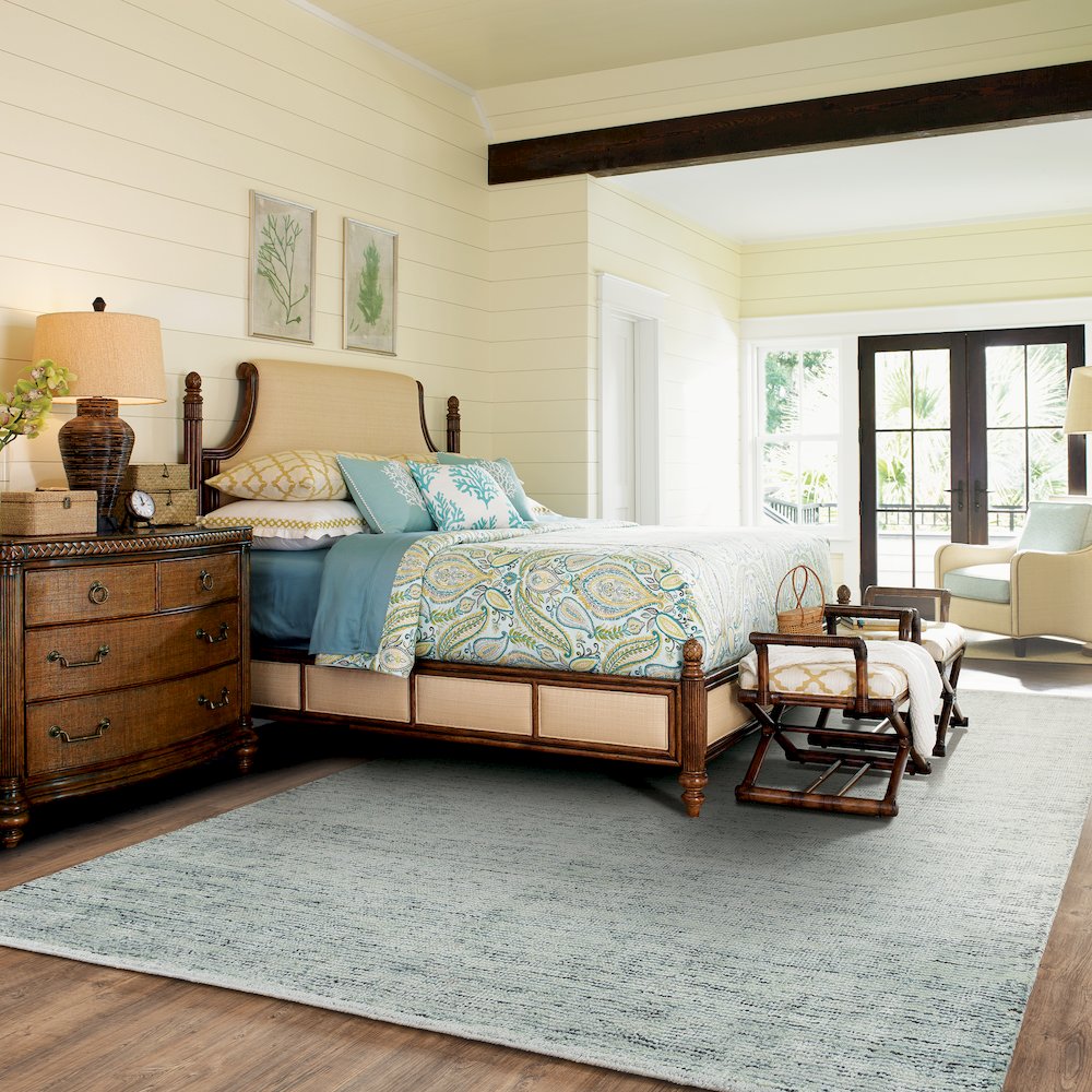 Lucent 45901 Teal Blue Indoor Area Rug - 5' x 8'