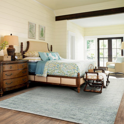 Lucent 45901 Teal Blue Indoor Area Rug - 5' x 8'