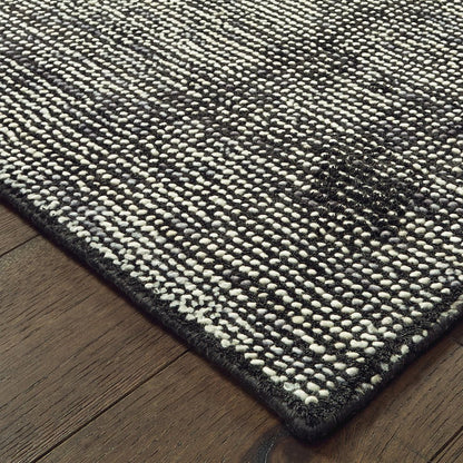 Lucent 45904 Charcoal Indoor Area Rug - 2'6" x 8'