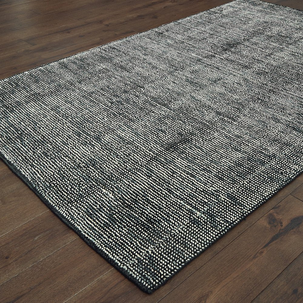 Lucent 45904 Charcoal Indoor Area Rug - 5' x 8'