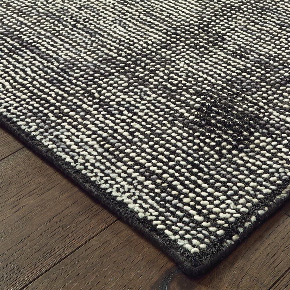 Lucent 45904 Charcoal Indoor Area Rug - 5' x 8'