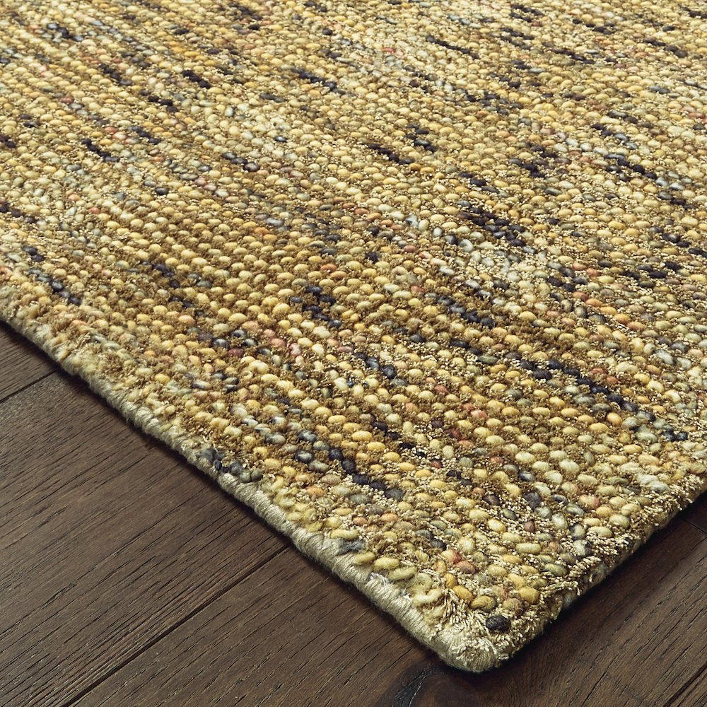 Lucent 45906 Gold/ Green Indoor Area Rug - 2'6" x 8'