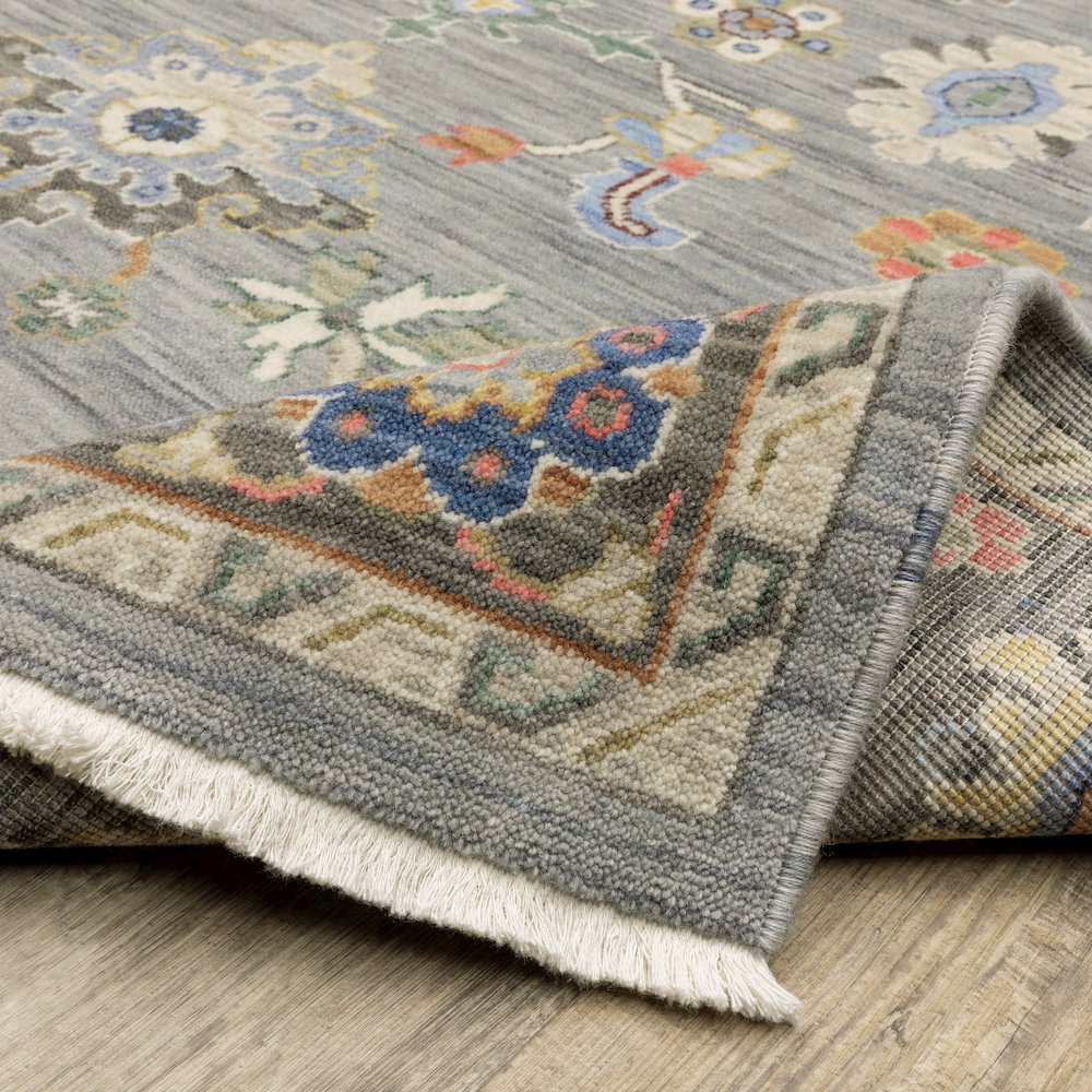 Lucca 846D1 Blue/ Multi Indoor Area Rug - 3'3" x 5'