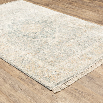 Malabar 45307 Grey/ Beige Indoor Area Rug - 5' x 8'