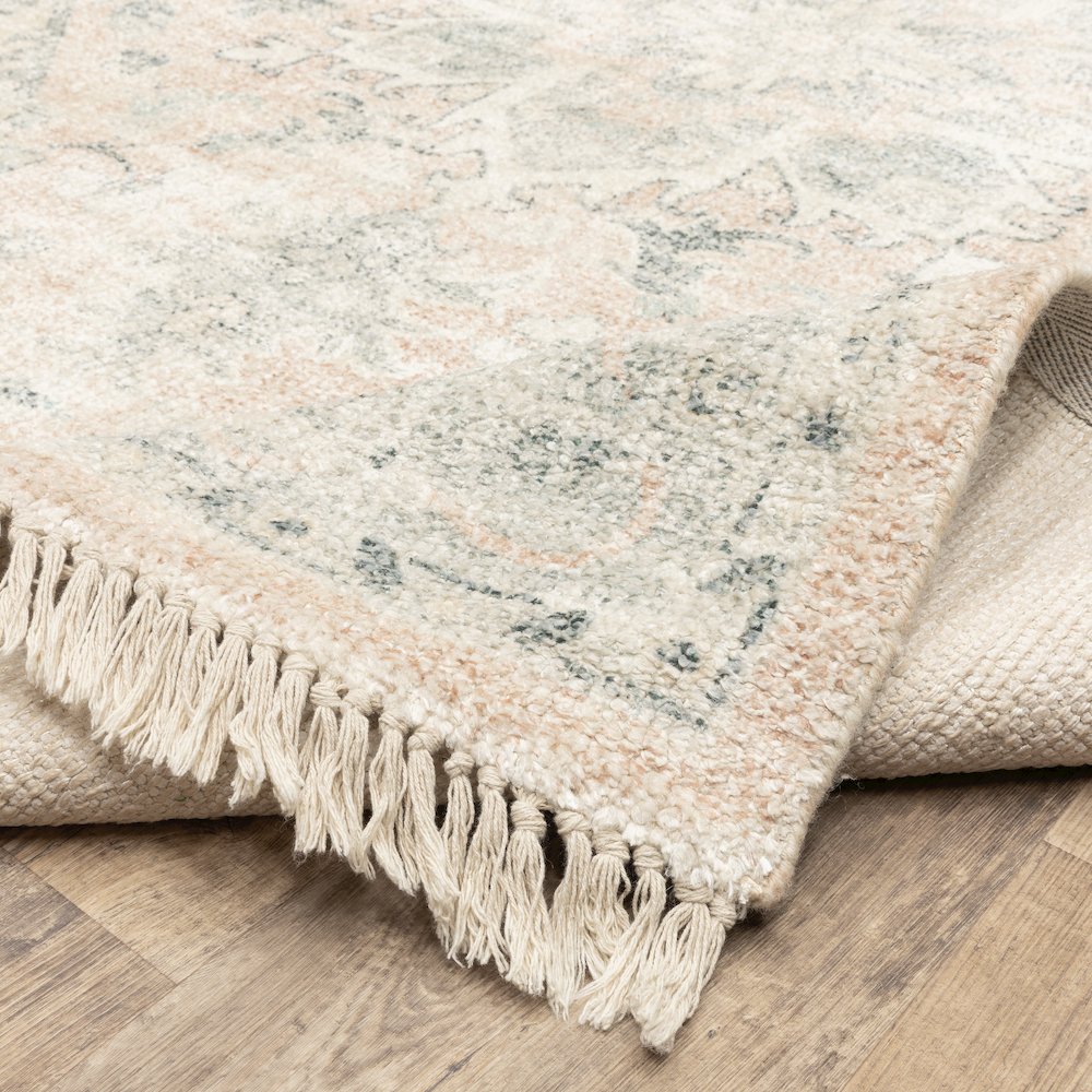 Malabar 45308 Beige/ Grey Indoor Area Rug - 2'6" x 8'