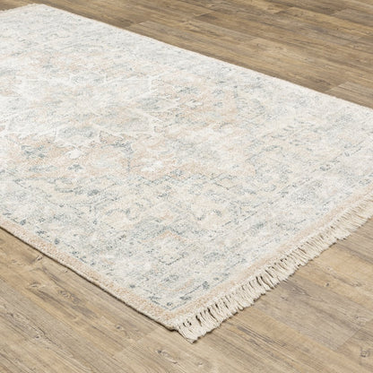 Malabar 45308 Beige/ Grey Indoor Area Rug - 5' x 8'