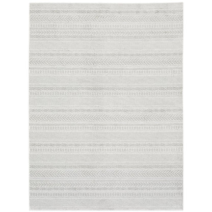 Montecito 4929E White/ Grey Indoor Area Rug - 7'10" x 10'10"