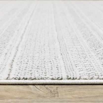 Montecito 4929E White/ Grey Indoor Area Rug - 7'10" x 10'10"