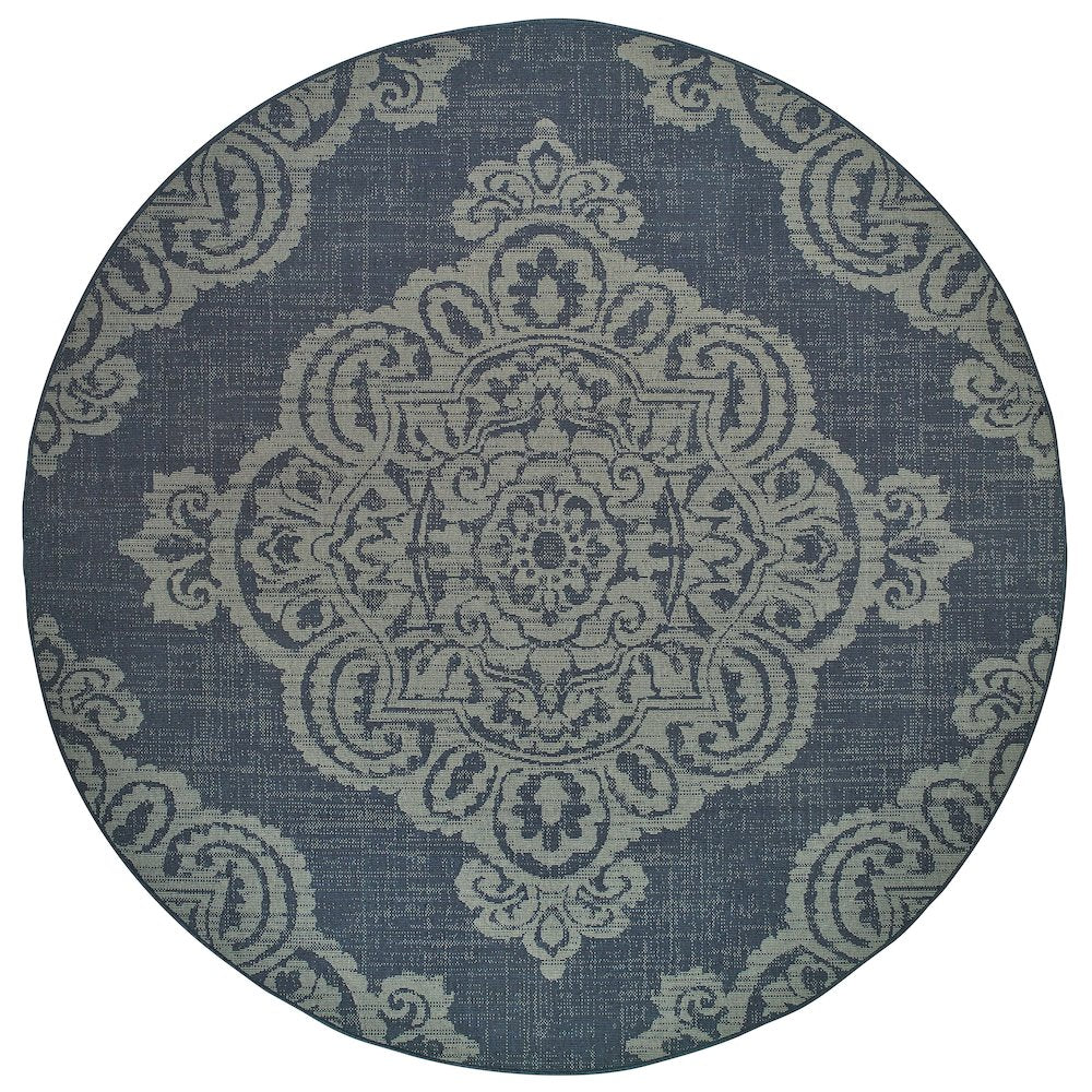 MARINA Navy 7'10 Area Rug