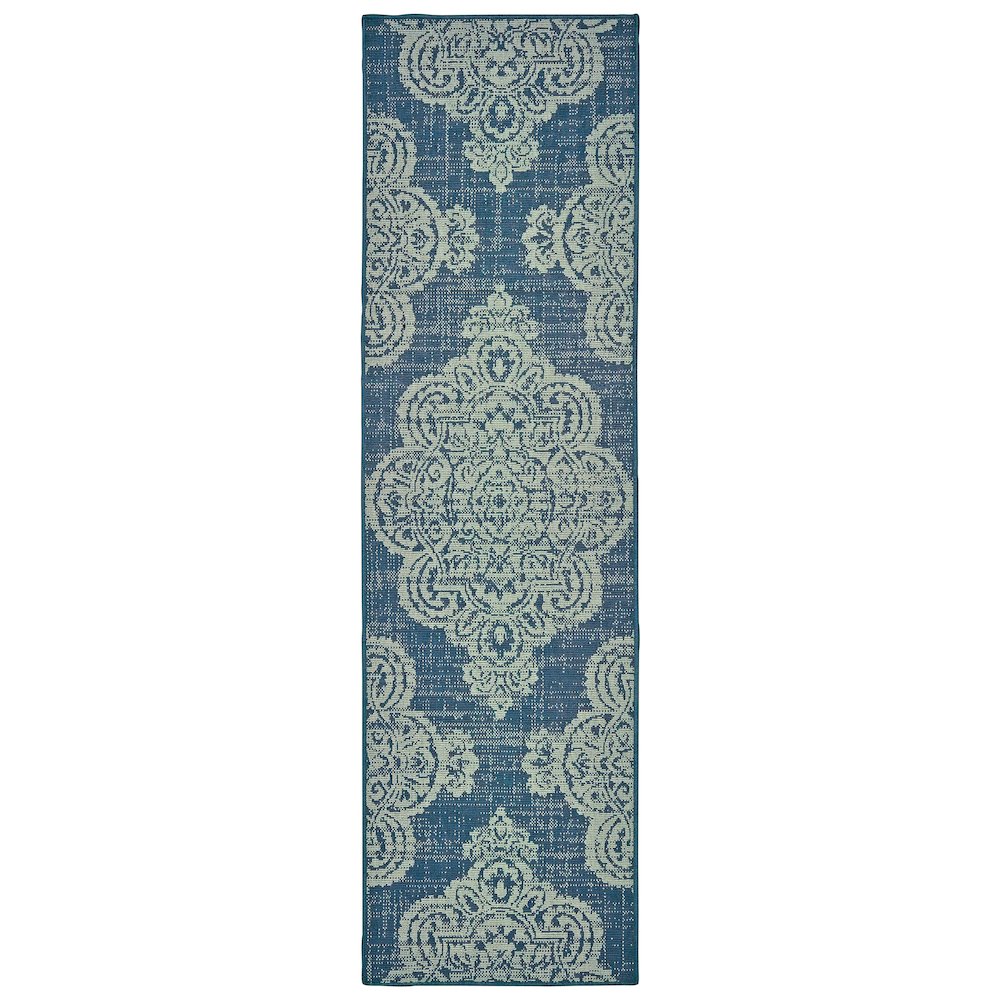 MARINA Navy 2' 3 X  7' 6 Area Rug