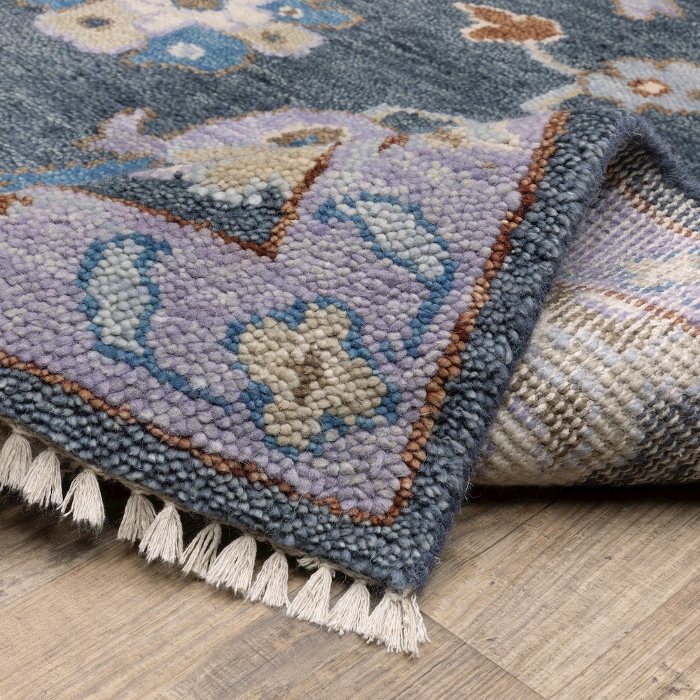 Majorca MAJ07 Blue/ Multi Indoor Area Rug - 2'6" x 10'