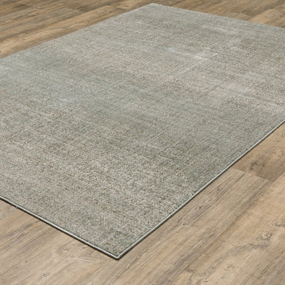 Mallory MAL01 Grey/ Blue Indoor Area Rug - 3'3" x 5'