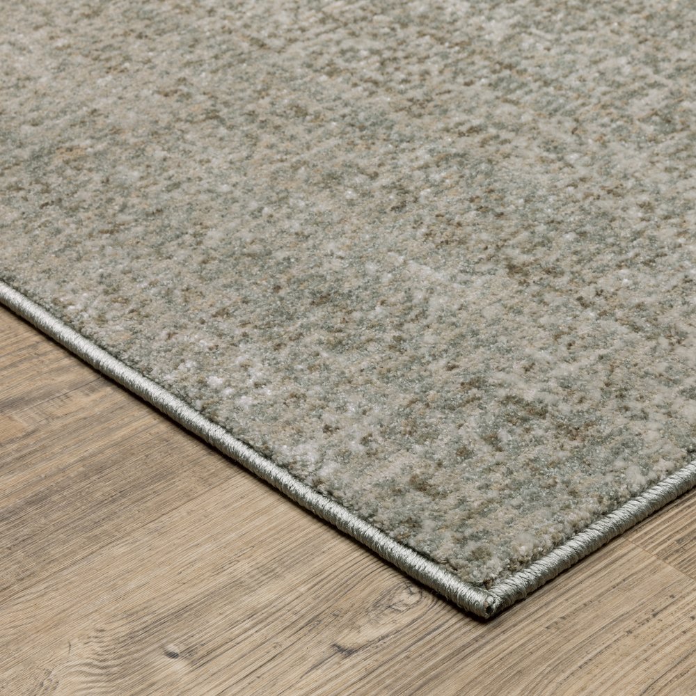 Mallory MAL01 Grey/ Blue Indoor Area Rug - 3'3" x 5'