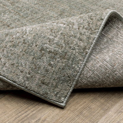 Mallory MAL01 Grey/ Blue Indoor Area Rug - 9'10" x 12'10"