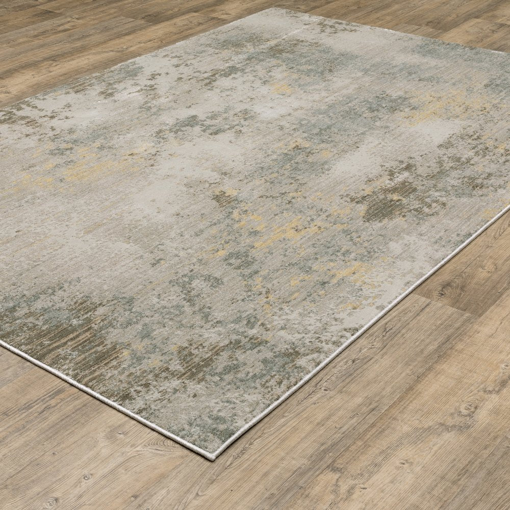 Mallory MAL02 Beige/ Yellow Indoor Area Rug - 6'7" x 9'6"