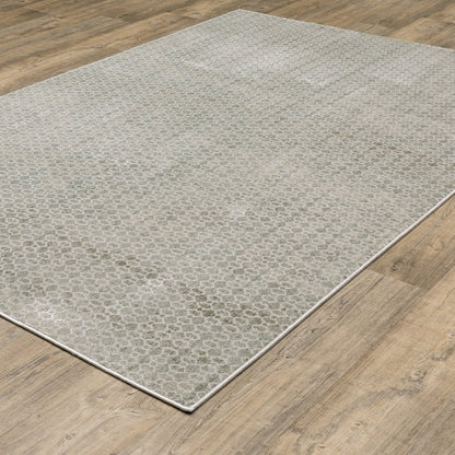 Mallory MAL04 Grey/ Blue Indoor Area Rug - 5'3" x 7'6"