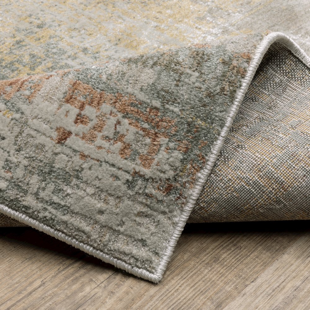 Mallory MAL05 Grey/ Multi Indoor Area Rug - 6'7" x 9'6"