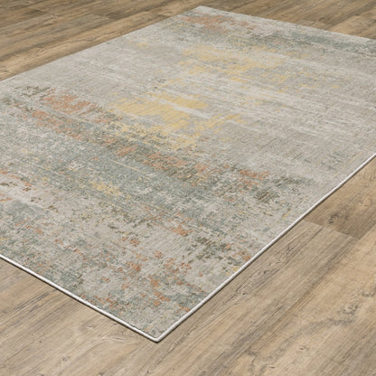 Mallory MAL05 Grey/ Multi Indoor Area Rug - 7'10" x 10'10"