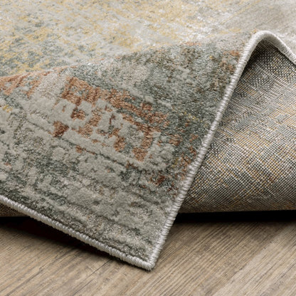 Mallory MAL05 Grey/ Multi Indoor Area Rug - 7'10" x 10'10"