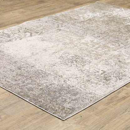 Nebulous 1330E Ivory/ Grey Indoor Area Rug - 9'10" x 12'10"