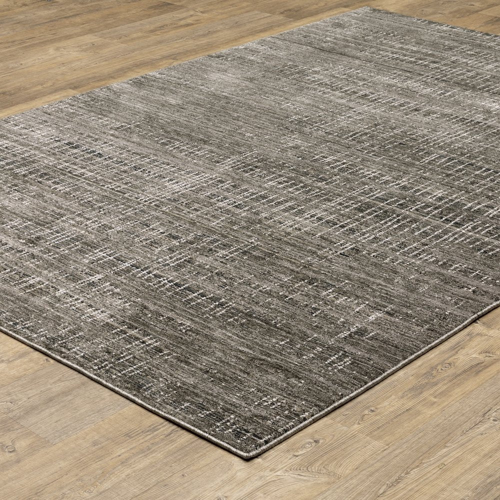 Nebulous 751D9 Charcoal/ Grey Indoor Area Rug - 2'3" x 7'6"