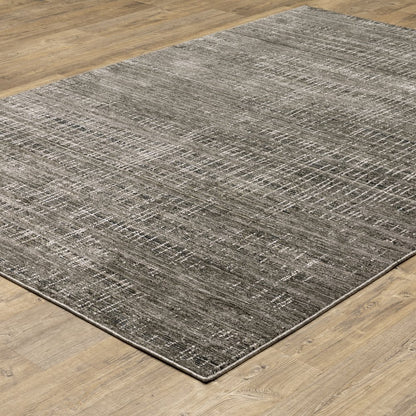 Nebulous 751D9 Charcoal/ Grey Indoor Area Rug - 2'3" x 7'6"