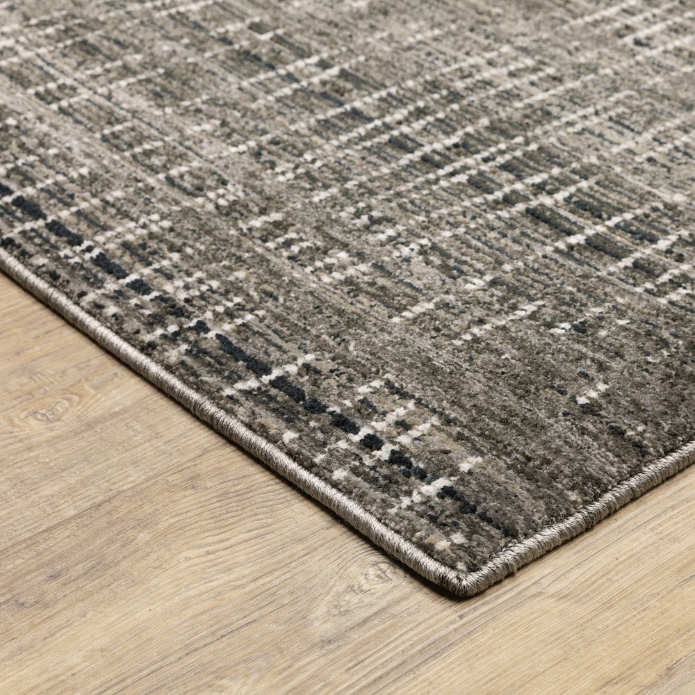 Nebulous 751D9 Charcoal/ Grey Indoor Area Rug - 2'3" x 7'6"