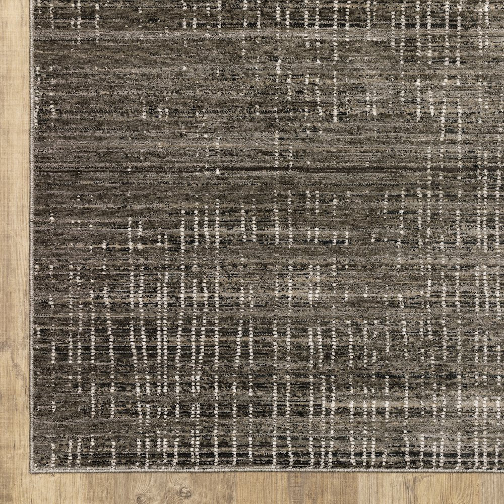 Nebulous 751D9 Charcoal/ Grey Indoor Area Rug - 2'3" x 7'6"