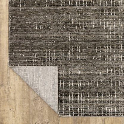 Nebulous 751D9 Charcoal/ Grey Indoor Area Rug - 2'3" x 7'6"