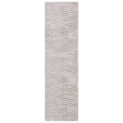 Oliver OLV01 Grey/ Beige Indoor Area Rug - 2'3" x 7'6"