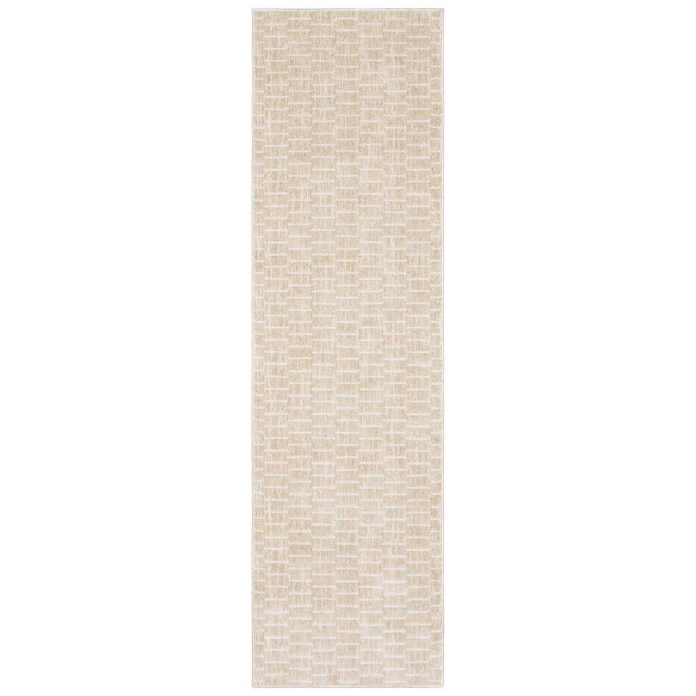 Oliver OLV02 Gold/ Beige Indoor Area Rug - 2'3" x 7'6"