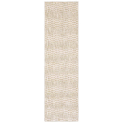 Oliver OLV02 Gold/ Beige Indoor Area Rug - 2'3" x 7'6"
