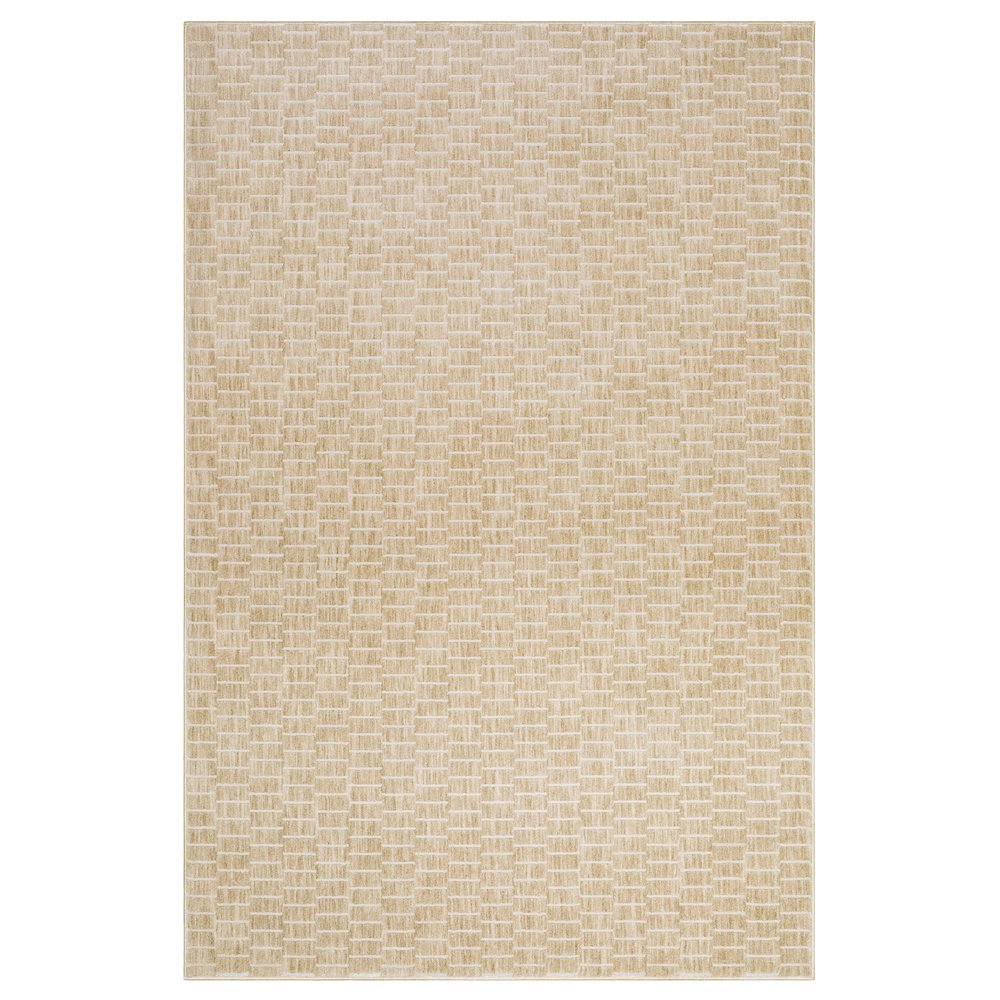 Oliver OLV02 Gold/ Beige Indoor Area Rug - 3'3" x 5'