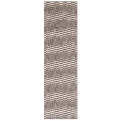 Oliver OLV03 Charcoal/Beige Indoor Area Rug - 2'3" x 7'6"