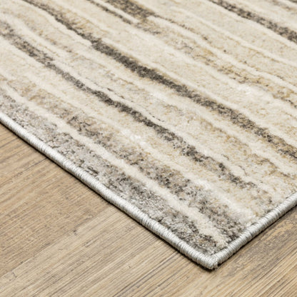 Oliver OLV05 Grey/Beige Indoor Area Rug - 3'3" x 5'