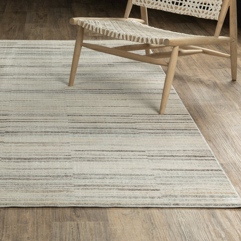 Oliver OLV05 Grey/Beige Indoor Area Rug - 3'3" x 5'