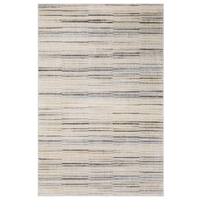 Oliver OLV05 Grey/Beige Indoor Area Rug - 3'3" x 5'