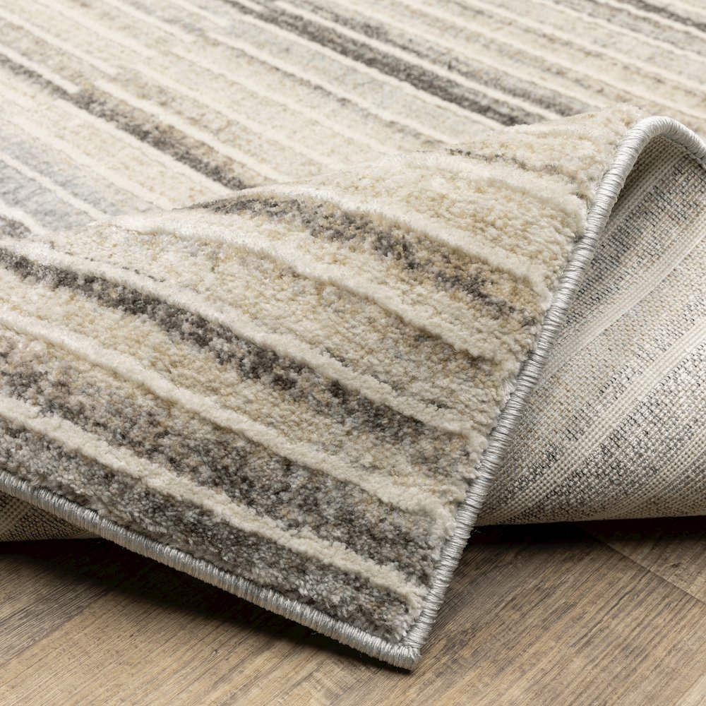 Oliver OLV05 Grey/Beige Indoor Area Rug - 3'3" x 5'