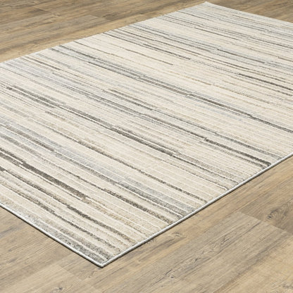 Oliver OLV05 Grey/Beige Indoor Area Rug - 5'3" x 7'6"