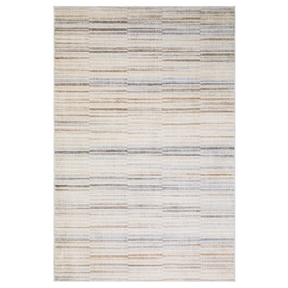 Oliver OLV06 Grey/Rust Indoor Area Rug - 3'3" x 5'