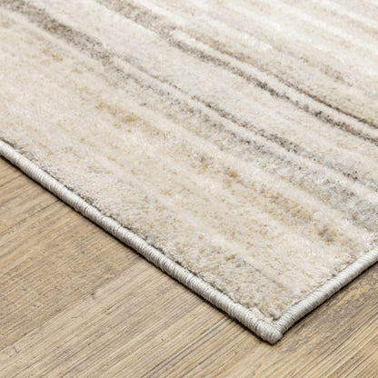 Oliver OLV06 Grey/Rust Indoor Area Rug - 5'3" x 7'6"