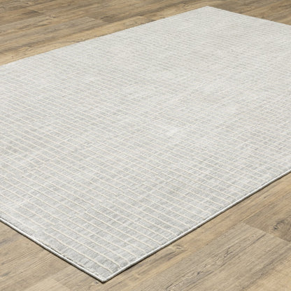 Oliver OLV08 Grey/ Beige Indoor Area Rug - 2'3" x 7'6"