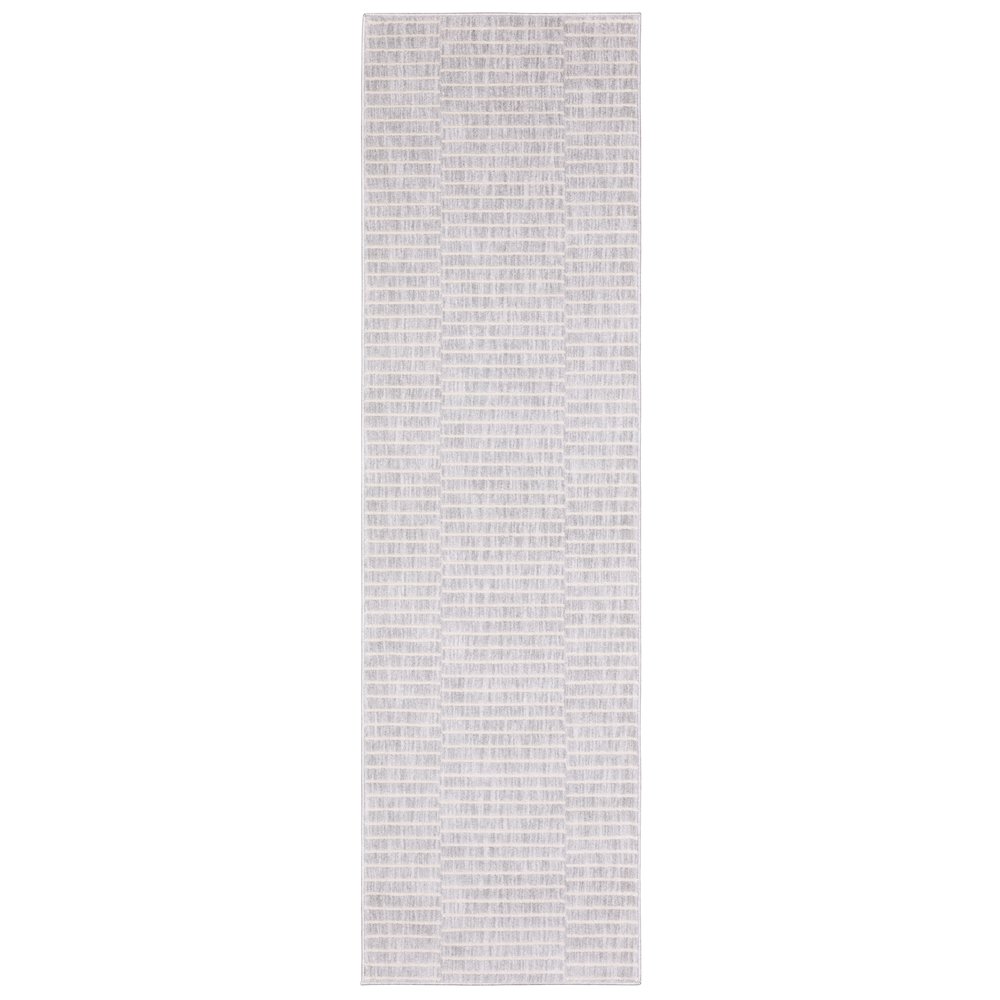 Oliver OLV08 Grey/ Beige Indoor Area Rug - 2'3" x 7'6"