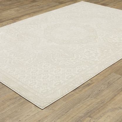 Raylan RAY09 Ivory/ Beige Indoor Area Rug - 3'3" x 5'