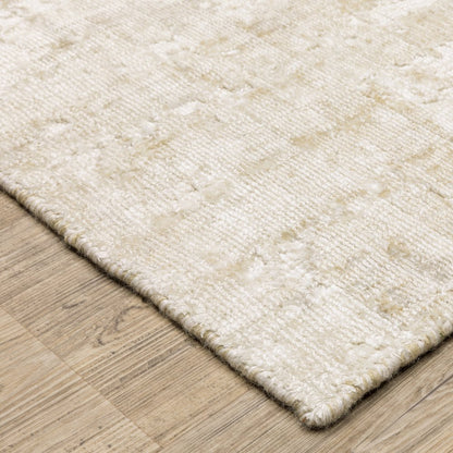 Solstice SLS04 Ivory/ Beige Indoor Area Rug - 2'6" x 8'